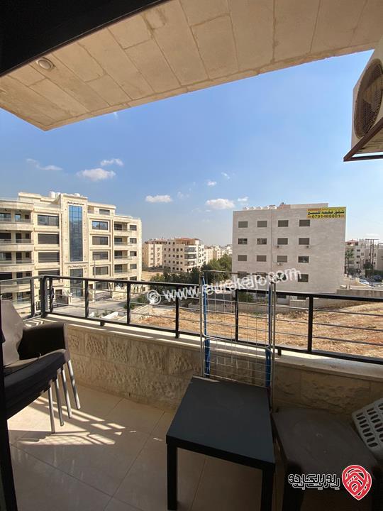 شقة مفروشة مساحة 127م طابق اول للايجار سنوي فقط في عمان - مرج الحمام 