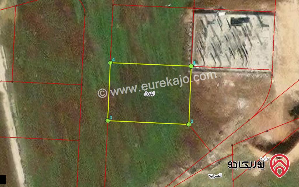 قطعة ارض مساحة 875م للبيع في اربد - ايدون جنوب حدائق الملك عبدالله الثاني 
