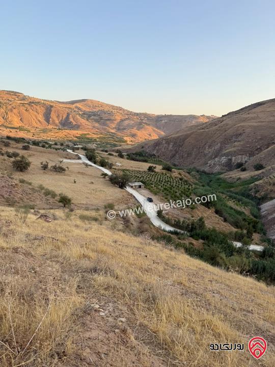 قطعة أرض مساحة 10 دونم و 721م للبيع من أراضي غرب عمان - البحاث حوض القليلات