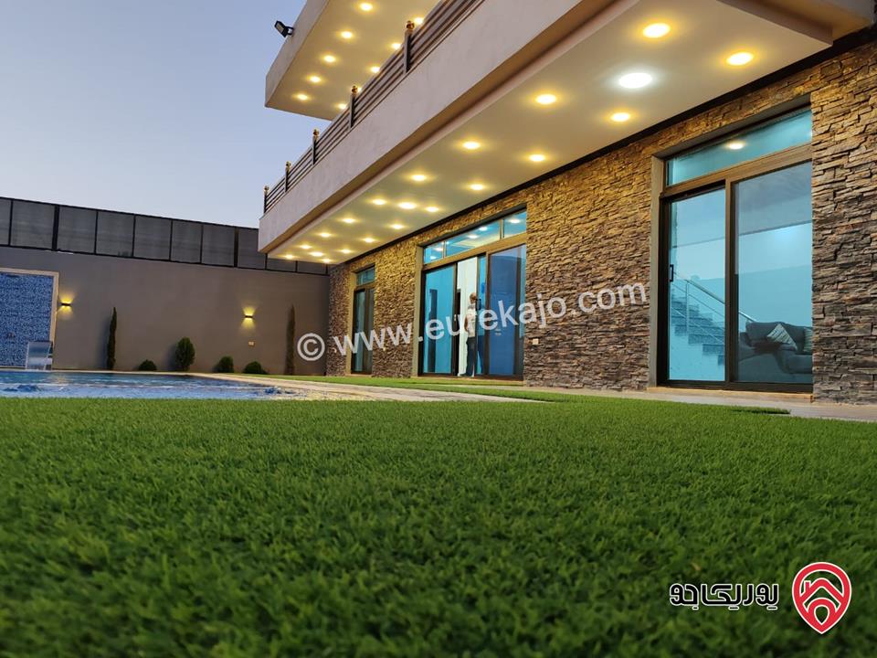 شاليه طابقين مساحة ارض 507م مساحة البناء 200م للبيع في البحر الميت - من اراضي الشونة الجنوبية غور الرامة