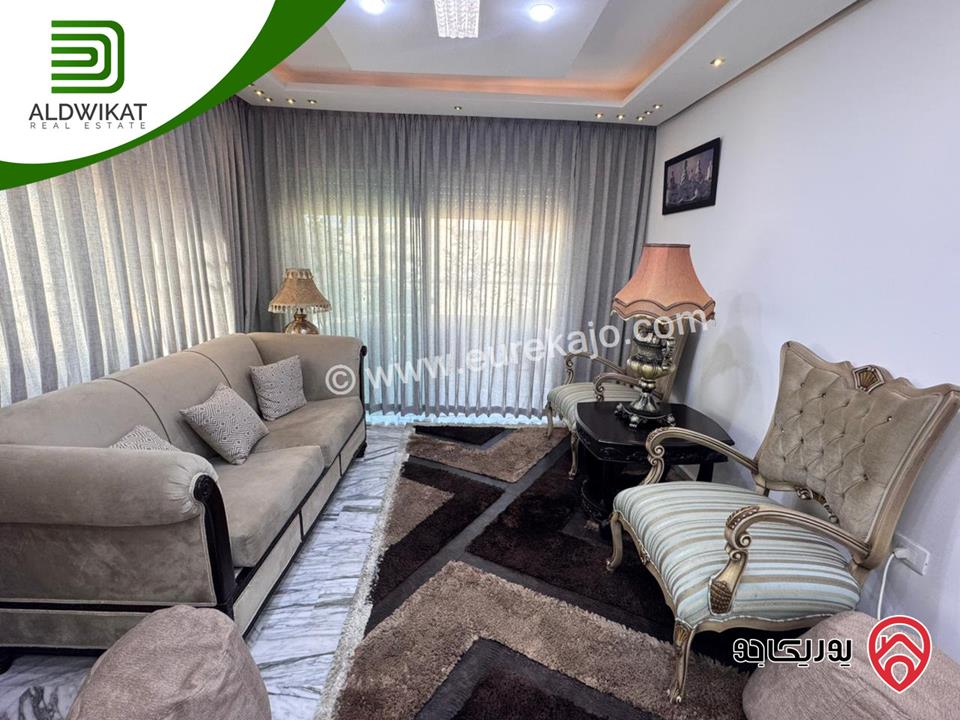 شقة مفروشة للبيع او للايجار في عمان - الصويفية طابق ثالث مساحة 160م ومساحة الترس 10م موقع مميز