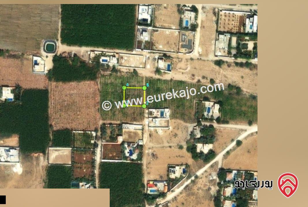 ارض مساحة 1120م للبيع من اراضي الشونة الجنوبية غور نمرين حوض السماسير