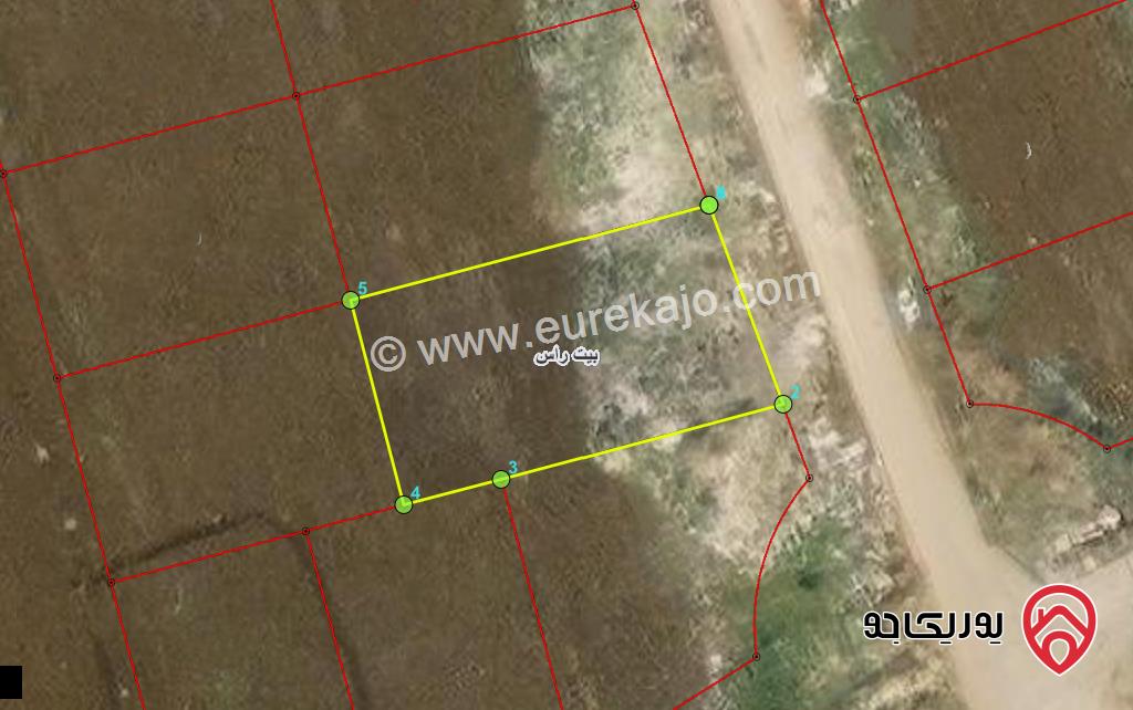 قطعة ارض مساحة 1041م للبيع في اربد - حوض البقعة شمال مسجد المقري 