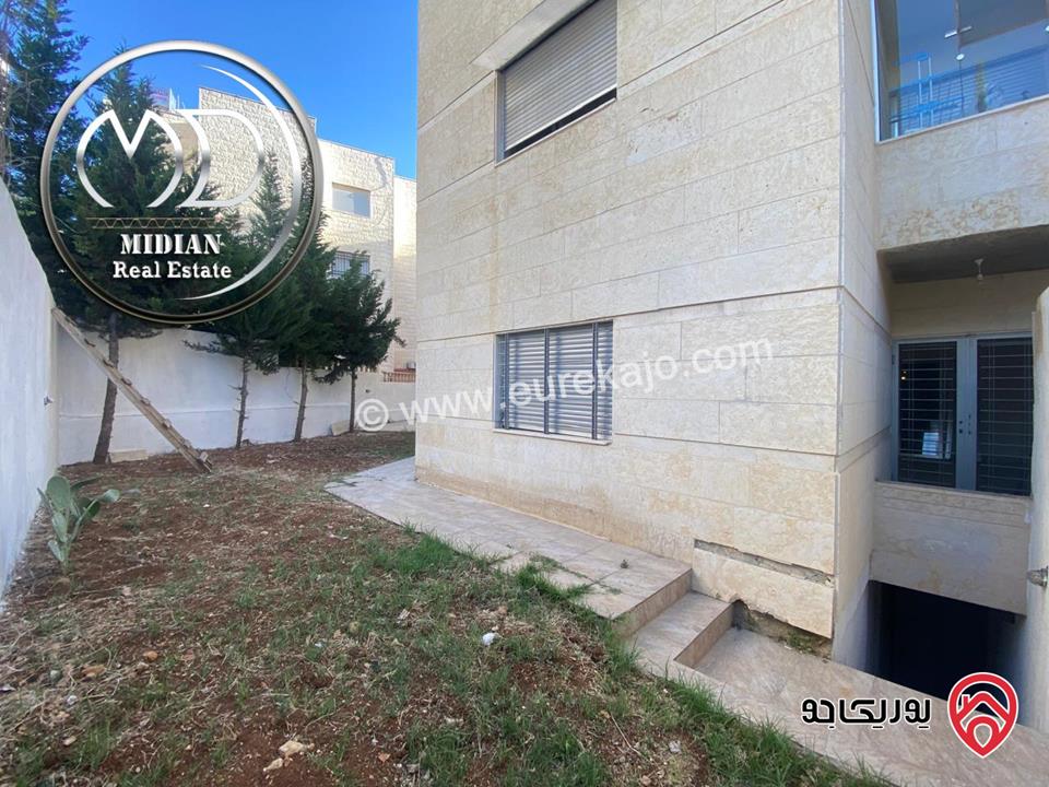 شقة ارضية فارغة للايجار في عمان - ام السماق مساحة 165م مع ترس و حديقة 130م تشطيبات و ديكورات سوبر ديلوكس جديدة لم تسكن بسعر مميز