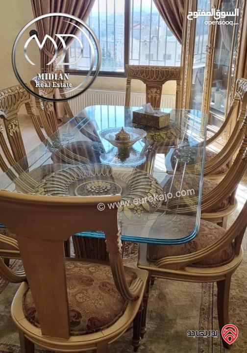 شقة مفروشة للايجار في عمان - تلاع العلي مساحة 180م طابق ثاني تشطيبات و فرش سوبر ديلوكس بسعر مميز