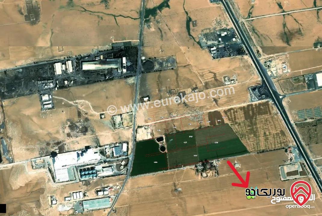 قطعة ارض مساحة 1 دونم للبيع من اراضي جنوب عمان - الجيزة قريبة من الطريق الصحراوي تصلح لكافة الاستثمارات