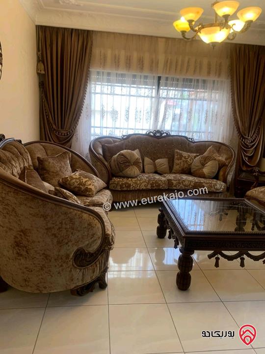 شقة طابق ارضى معلقة مساحة 185م للايجار مفروشة في عمان - ضاحية الرشيد
