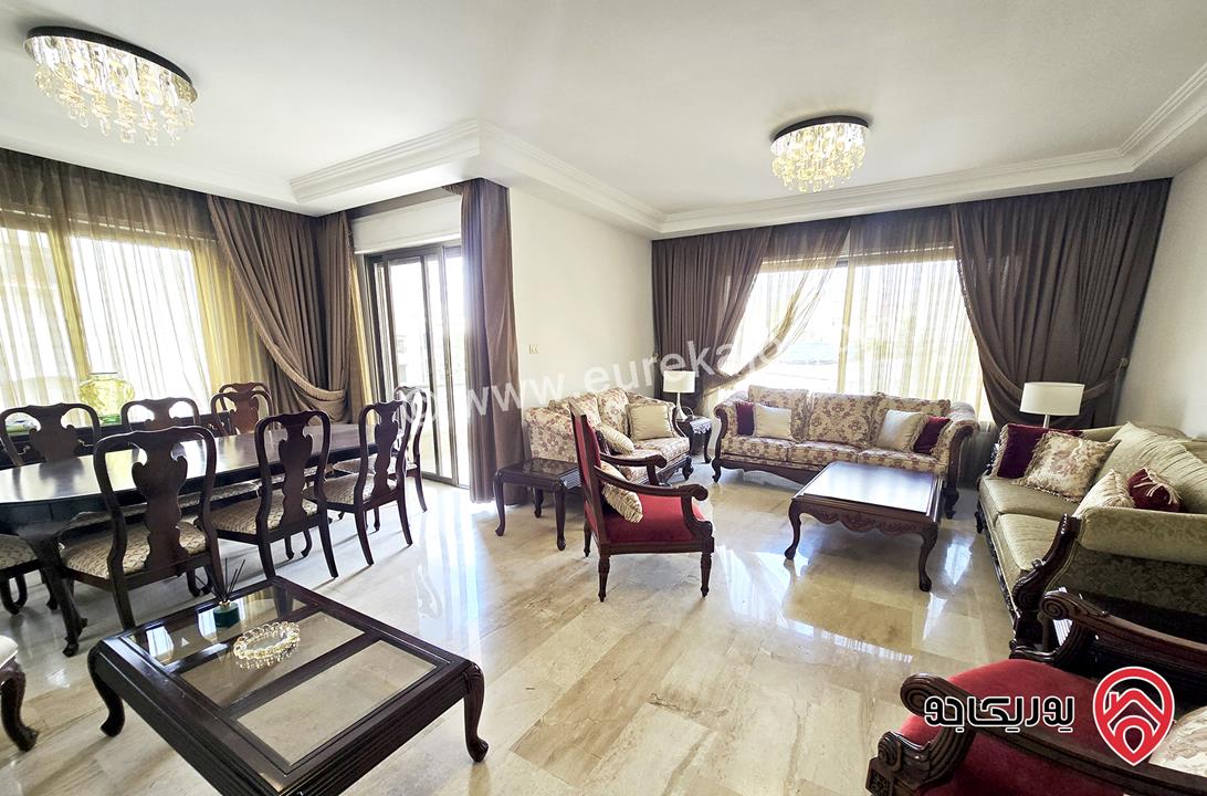 شقة مفروشة فخمة مساحة 210 متر طابق ثاني للإيجار في عمان - الرابية