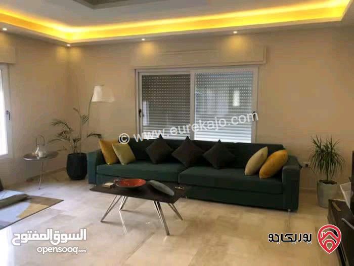 شقة مفروشة مساحة 450م طابق ثالث مع روف للايجار في عمان - طريق المطار 