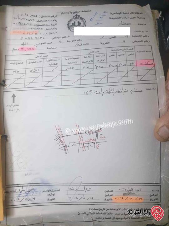 ارض سكنية مساحة 3 دونم و 712م مميزة للبيع في عمان - صافوط ( سكن د)