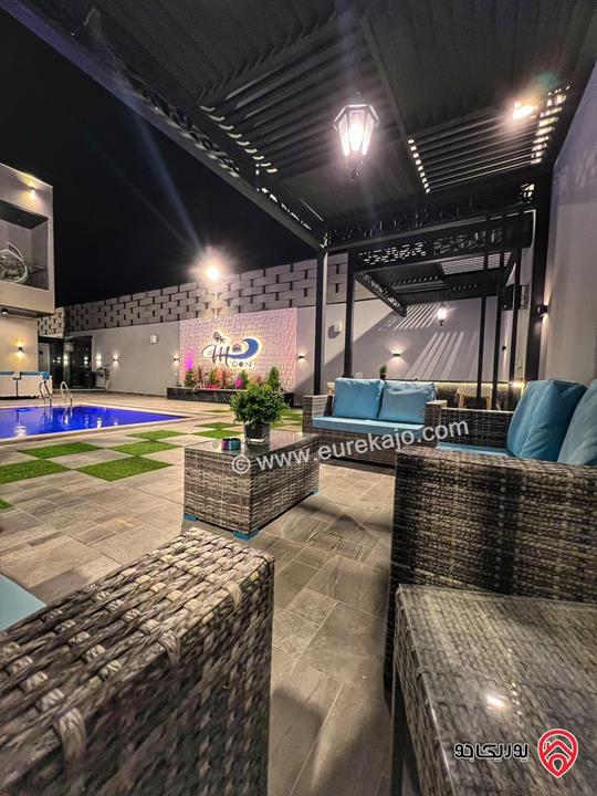 مزرعة وشاليه MOON VILLA للايجار اليومي في البحر الميت - الرامة 