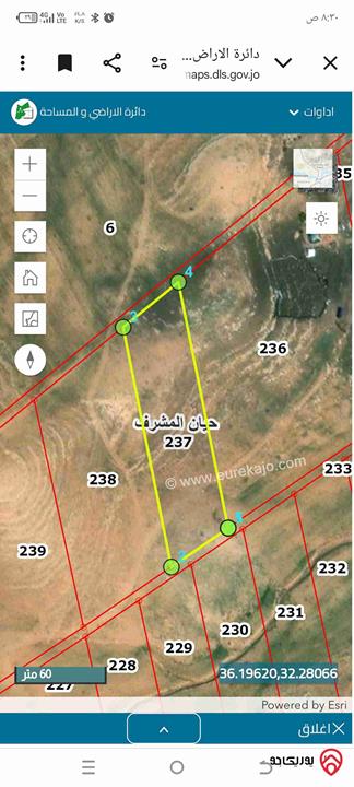 قطعة ارض مساحة 6600م للبيع في المفرق