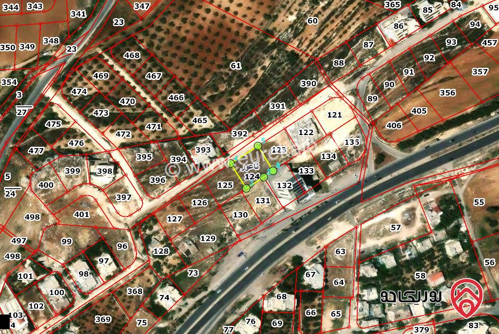 قطعة ارض مساحة 1 دونم و 17م للبيع فى عمان - منطقة ناعور - خلف قاعة بانوراما مباشرة - طريق البحر الميت 