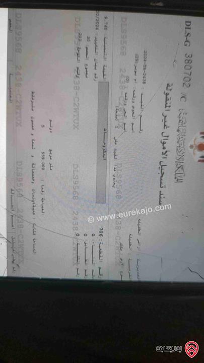 قطعة ارض لقطه مساحة 5 دونم و 559م للبيع في الطفيلة منطقة ام بوير عليها شارع واصل خدمات