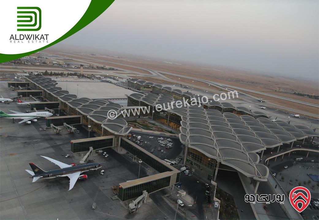 قطعة أرض مساحة 13 دونم للبيع في عمان - الجيزة بالقرب من المطار / المشتى منطقة مصانع ومستودعات تصلح لمشروع استثماري