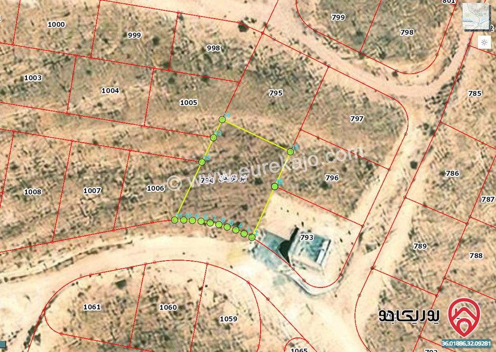 قطعة ارض مساحة 705م سكنية للبيع في الزرقاء - أبو الزيغان