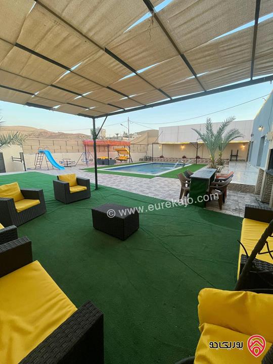 شاليه مفروش للايجار اليومي في البحر الميت - الرامة