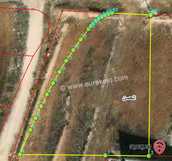 ارض 2273م للبيع في اربد - الحصن ضمن حوض راكسة وام الهوى 