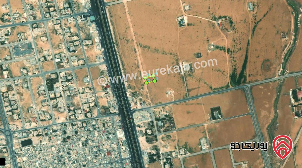 ارض مساحة 743م للبيع من اراضي جنوب عمان الجيزة - الحجرة قرب الشارع الرئيسي