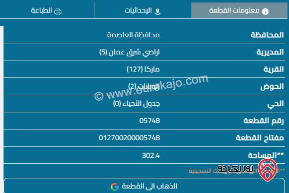 قطع أراضي عدد 7 مساحة 300 م تقريبا للقطعة الواحدة للبيع في ماركا بسعر 16 ألف للقطعة 