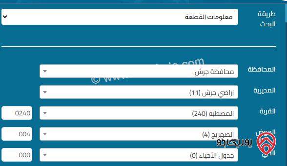 ارض مساحة 5 دونم للبيع في جرش - المصطبة
