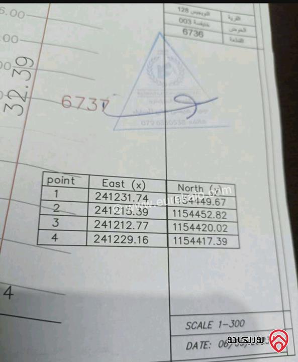 قطعة ارض مساحة 540م للبيع في عمان -  طلوع العيفان بالقرب من الهاشمي الشمالي