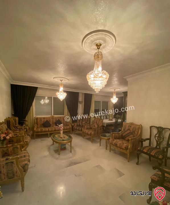 شقة مفروشة مساحة 205م للايجار في عمان - ضاحية الامير راشد