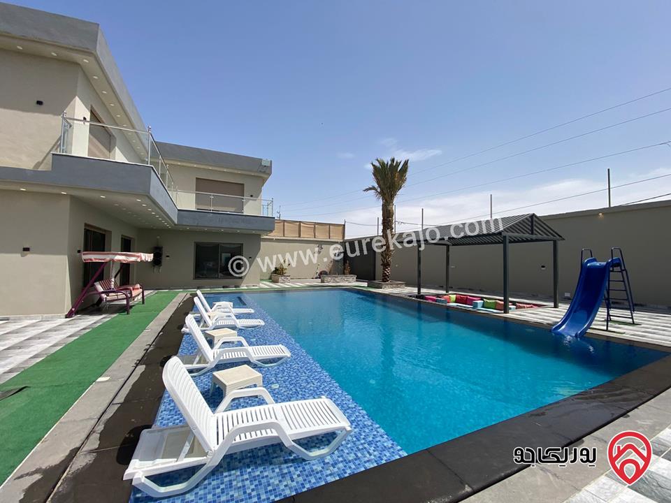   شاليه فيلا مياس للايجار اليومي في البحر الميت - البحيرة