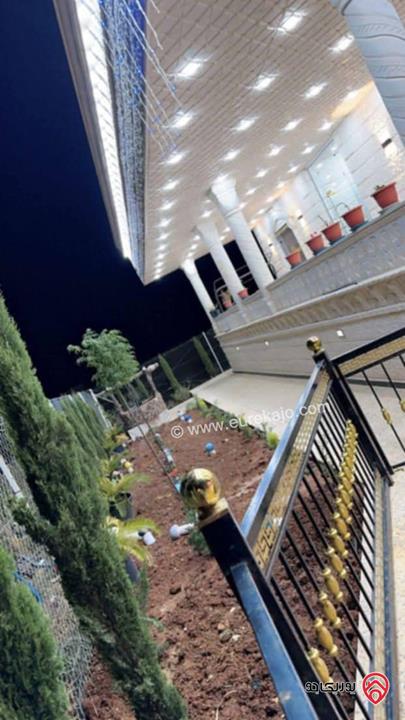 بيتين مستقلين عمار حديث على أرض 1 دونم للبيع في الرمثا الحي الغربي بجانب قصر النخيل بعيد عن الشارع الرئيسي 500م