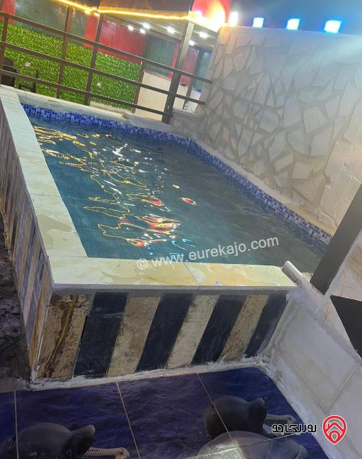 مزرعة مساحة الأرض 3850م والبناء 70م للبيع في المفرق - بلعما	