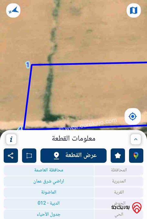 ارض مساحة 12 دونم للبيع في عمان - الماضونه 