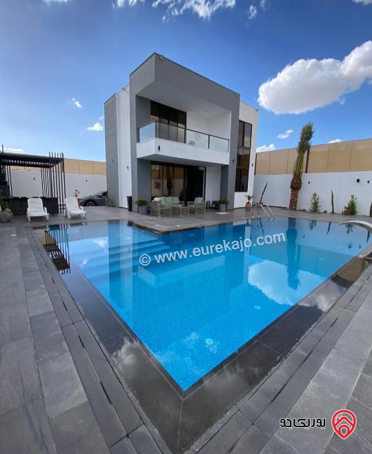 رابط الفيديو - مزرعة -شاليه VILLA NAYA AL-YOUSFE للايجار اليومي في البحر الميت - الشونة الجنوبية 