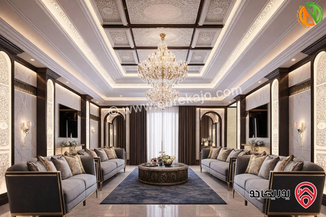 فلل متلاصقة مساحة 600م على أرض 1500م للبيع في عمان - عبدون الوسطاني