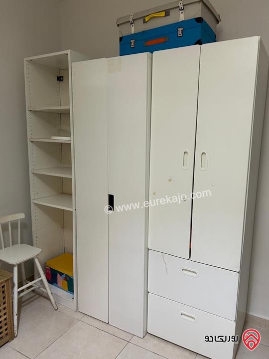 شقة مفروشة شبه ارضية مساحة 140م داخلي و 200م خارجي للإيجار في عمان - البنيات