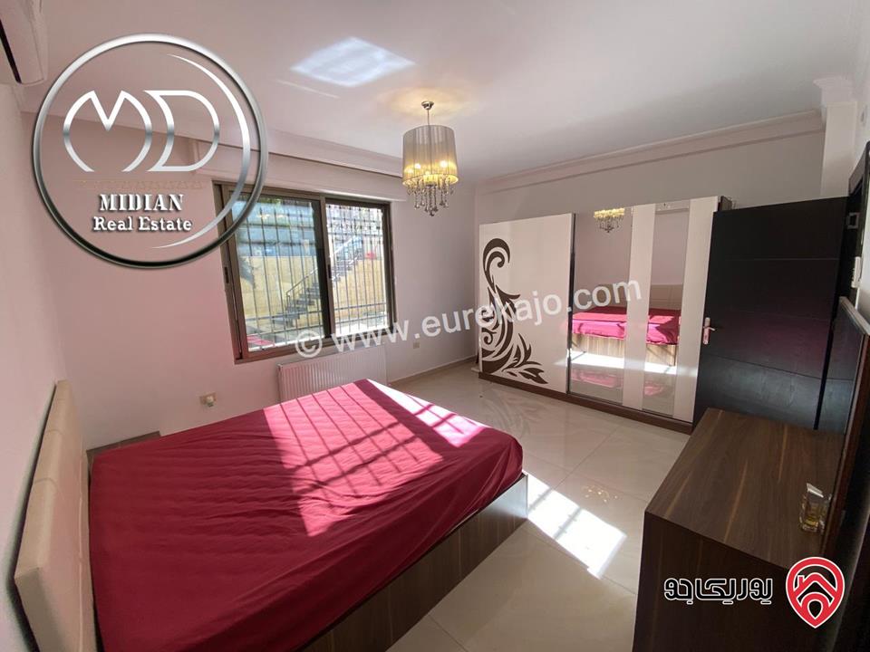 شقة شبه ارضي للبيع في عمان - خلدا العوجانية مساحة 200م مع تراسات و حدائق سوبر ديلوكس بسعر مميز