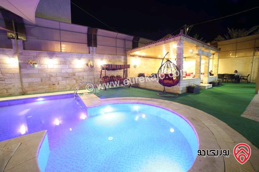 شاليه مساحة 220م على أرض 581م للبيع في الاغوار الجنوبية - الرامة