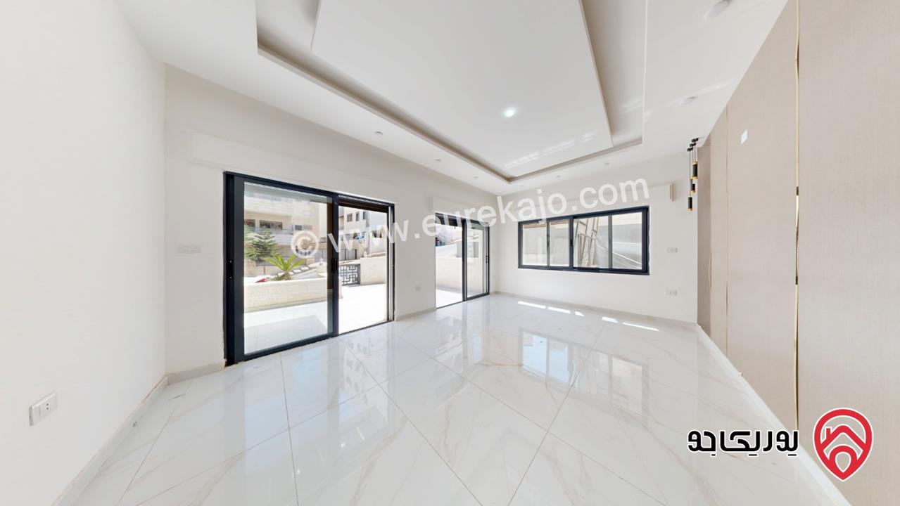 شقة طابق ارضي مساحة 150م مع كراج و مدخل مستقل للبيع في عمان - ضاحية الرشيد من المالك مباشرة كاش او اقساط 