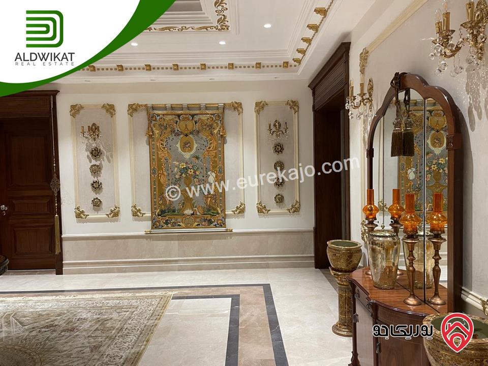 قصر مميز مفروش للبيع في عمان - دابوق مساحة الارض 2650م والبناء 2000م الترس 700م موقع قصور وفلل واطلالة خلابه