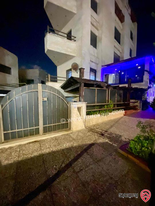 شقة شبه ارضية مساحة 120م على القوشان و 180م على الواقع للبيع في عمان - الياسمين