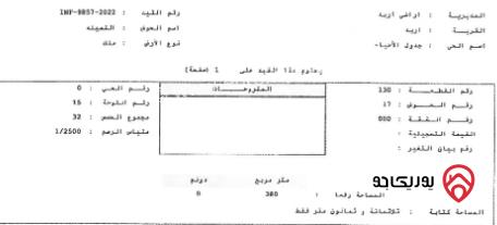 قطعة أرض مساحة 754م للبيع في اربد - القصيله 