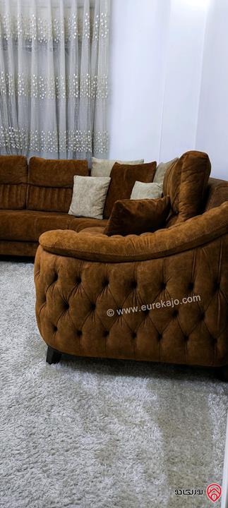 شقة مفروشة مساحة 120م للايجار من المالك مباشرة مطابقة للصور تماماً في اربد - شمال مجمع عمان الجديد /يومي أو أسبوعي أو شهري/للعائلات و العرسان