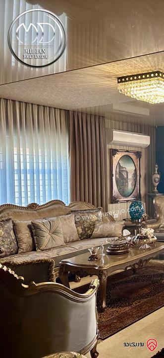 شقة دوبلكس للبيع طابق اخير مع روف في عمان - حي الصحابة مساحة 260م مع تراسات تشطيبات ديكورات عصرية فاخرة اطلالة رائعة