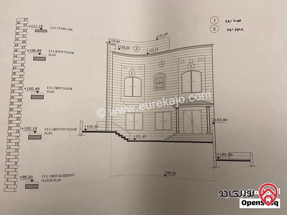 أرض مساحة 399م للبيع في عمان - الياسمين