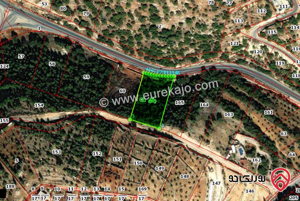 قطعة أرض مساحة 4462م للبيع في بلال حوض الشراب من اراضي غرب عمان