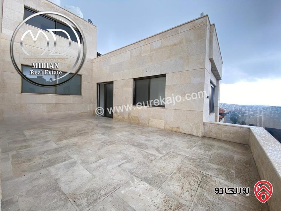 شقة جديدة للبيع في عمان - خلدا العوجانية طابق ثالث مع روف مساحة 225م تشطيبات و ديكورات سوبر ديلوكس اطلالة رائعة