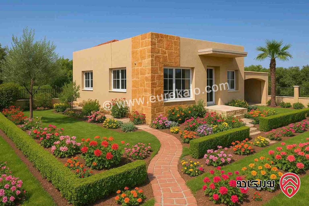 منزل مستقل ذات اطلالة رائعة على مدينة اربد و جبل الشيخ مساحة 120م على أرض 600م للبيع في اربد - الحصن