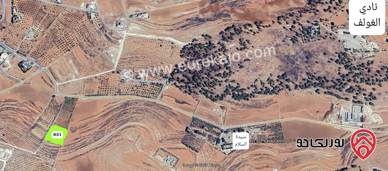 أرض مساحة 3800 متر للبيع في عمان - ام رمانة ناعور