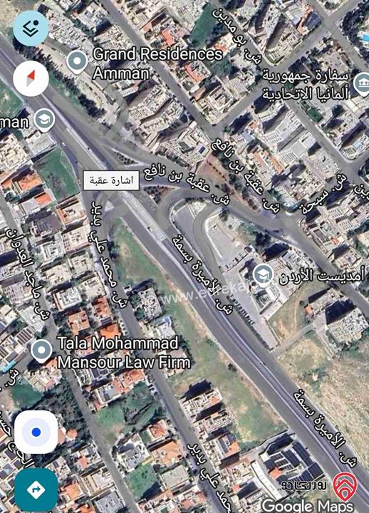 ارض تجاري مكاتب مساحة 900م للبيع في عمان - عبدون شارع الأميرة بسمة