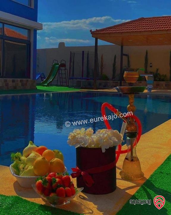 مزرعة مساحة الأرض 513م والبناء 154م للبيع في البحر الميت منطقة الغور شميساني 