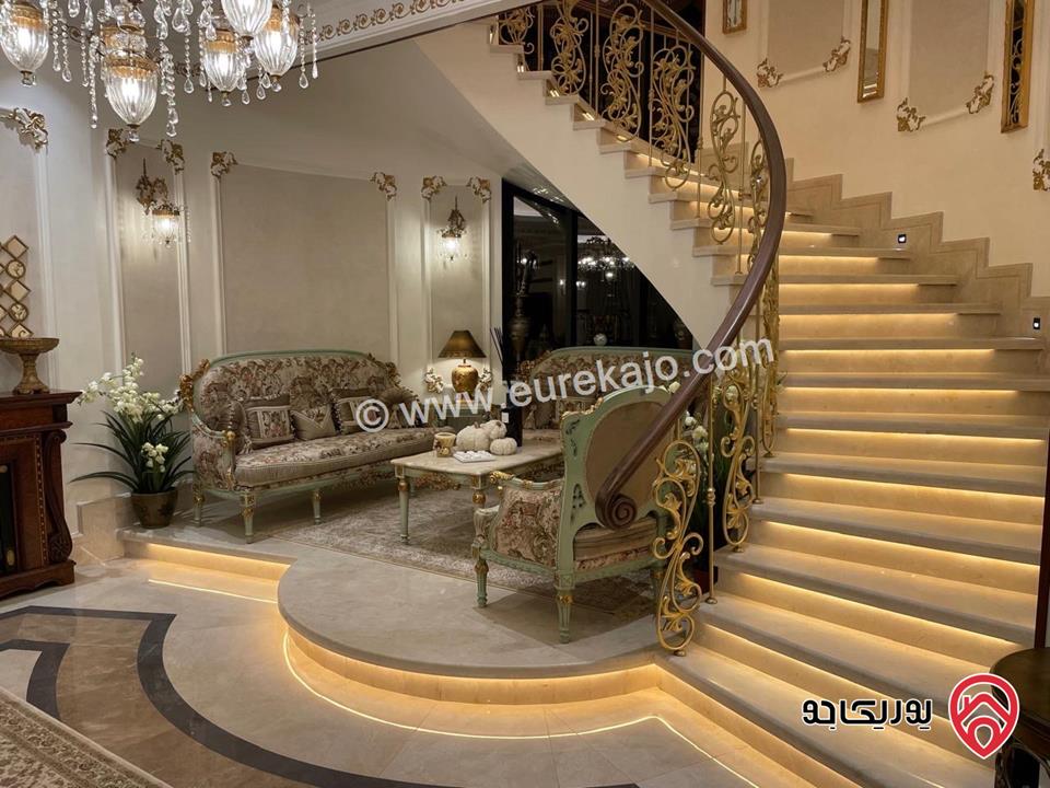 قصر فاخر مساحة البناء 2000م على أرض 2 دونم و 650م للبيع في عمان - دابوق 
